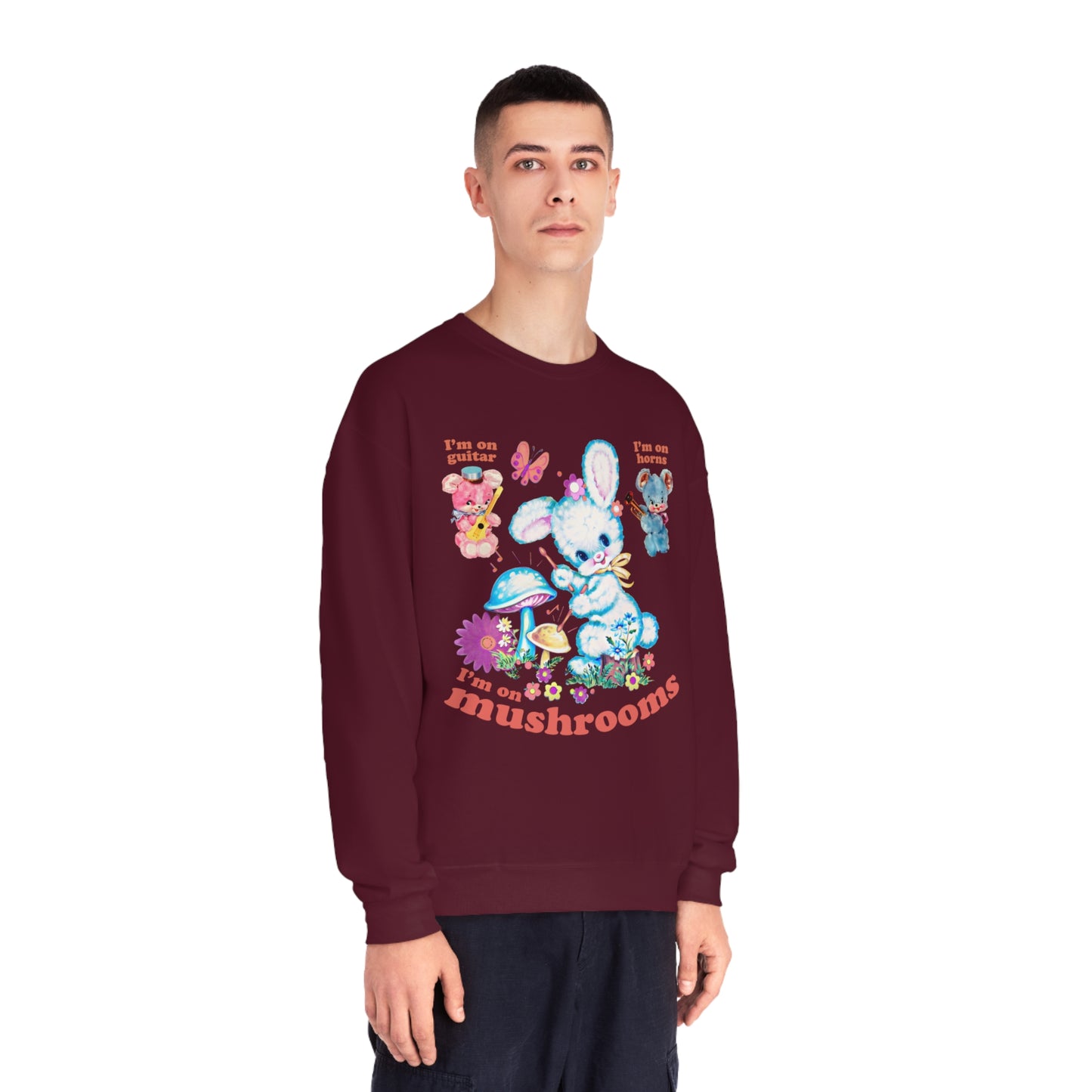 I'm On Mushrooms NuBlend® Crewneck Sweatshirt