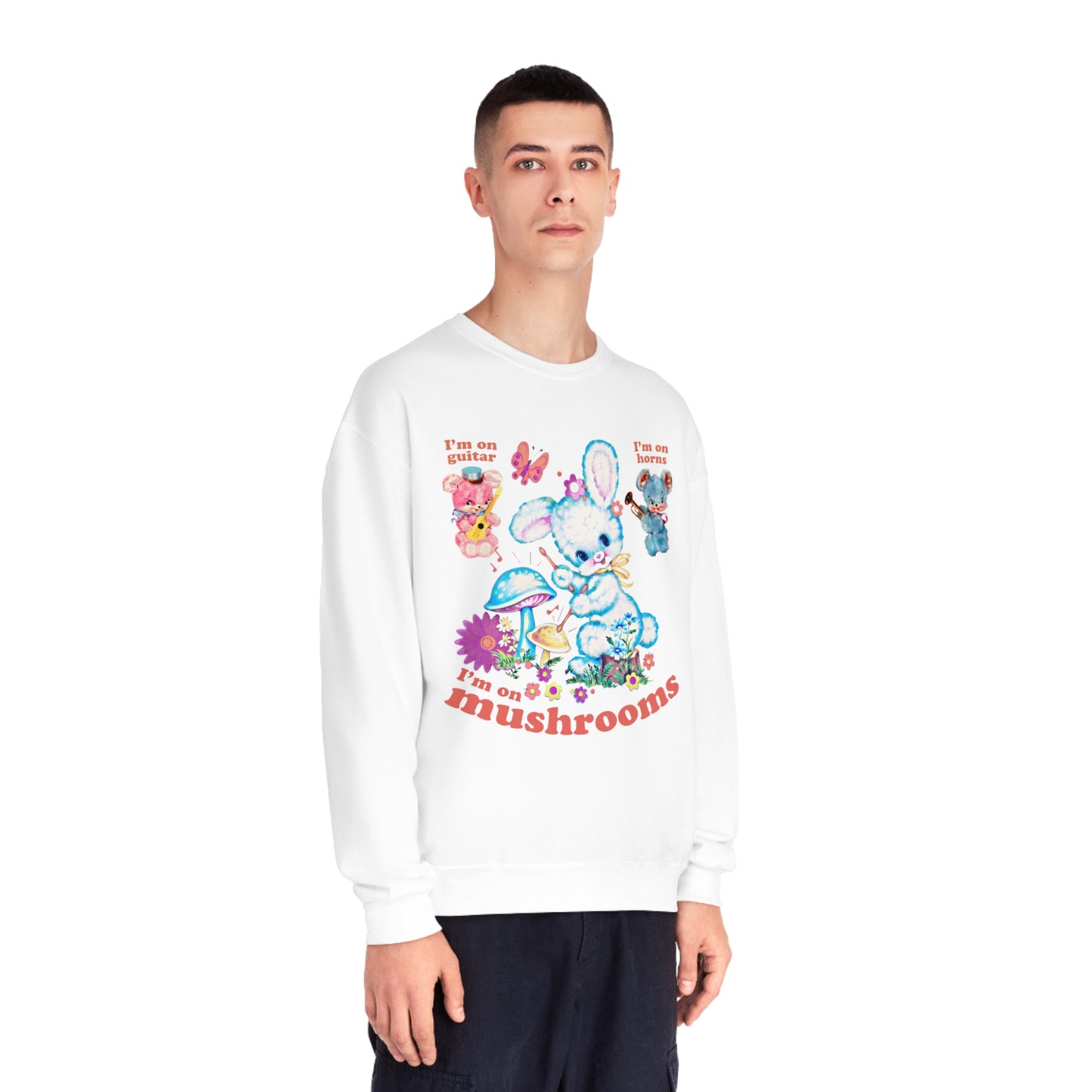 I'm On Mushrooms NuBlend® Crewneck Sweatshirt