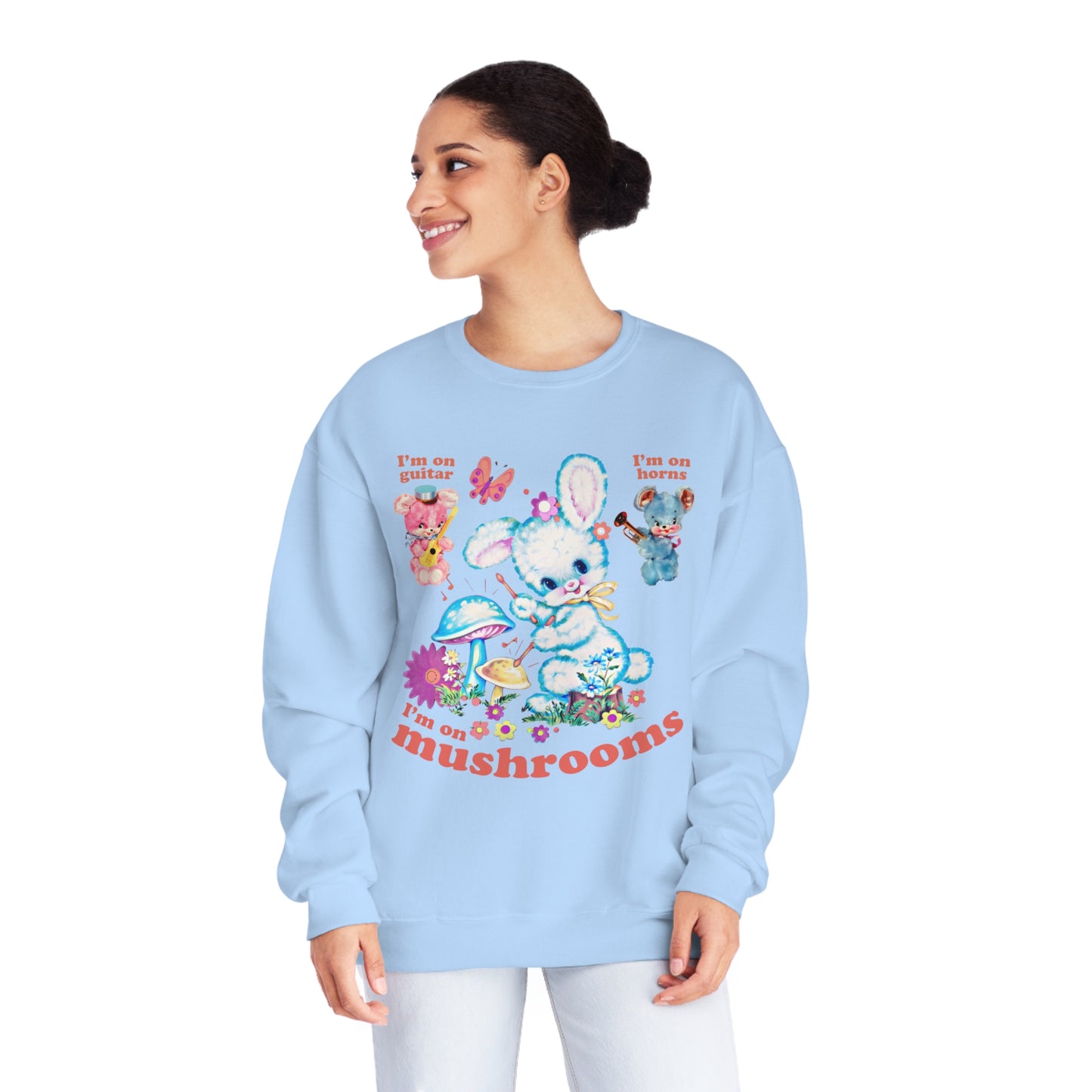 I'm On Mushrooms NuBlend® Crewneck Sweatshirt