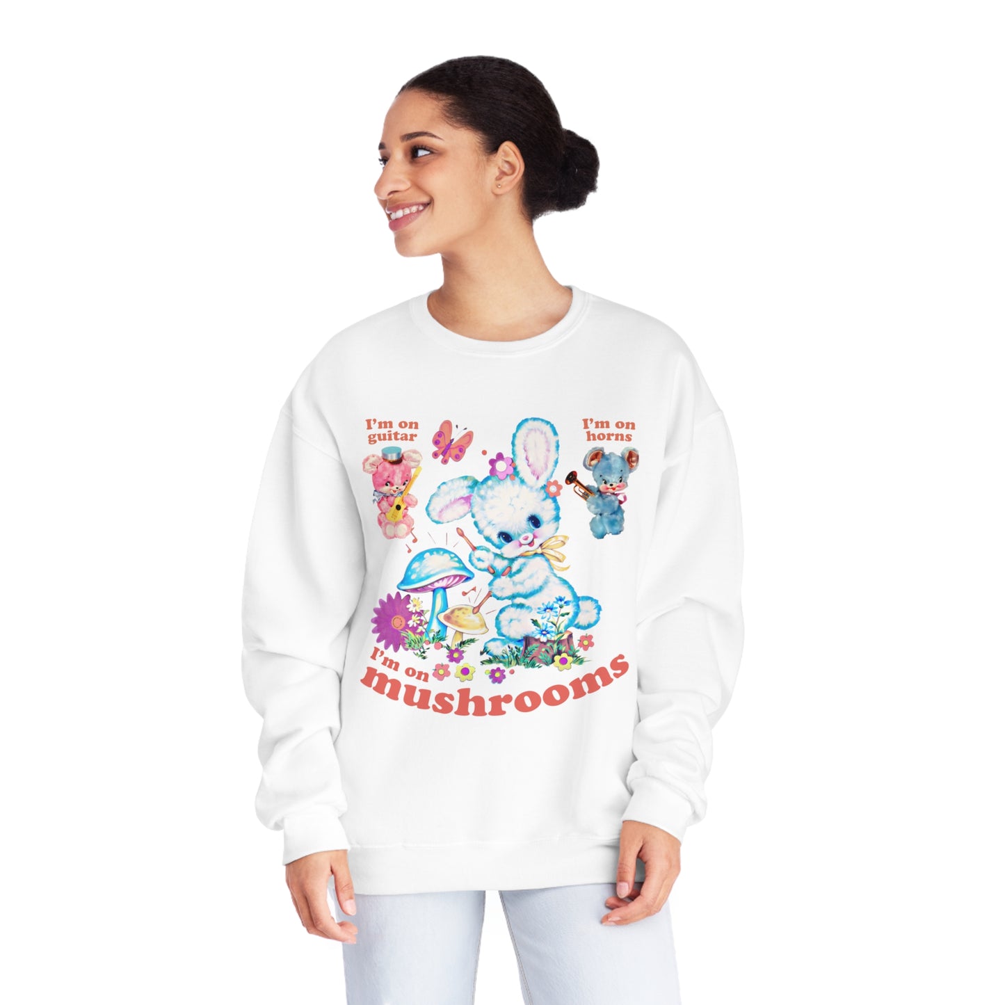 I'm On Mushrooms NuBlend® Crewneck Sweatshirt