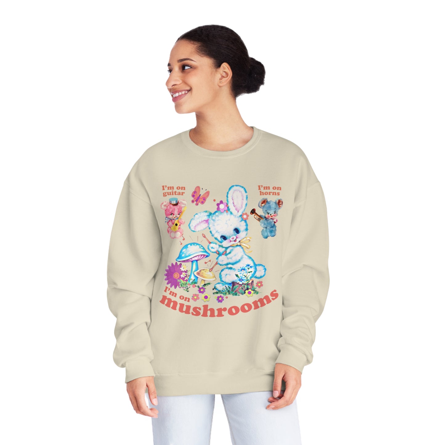 I'm On Mushrooms NuBlend® Crewneck Sweatshirt