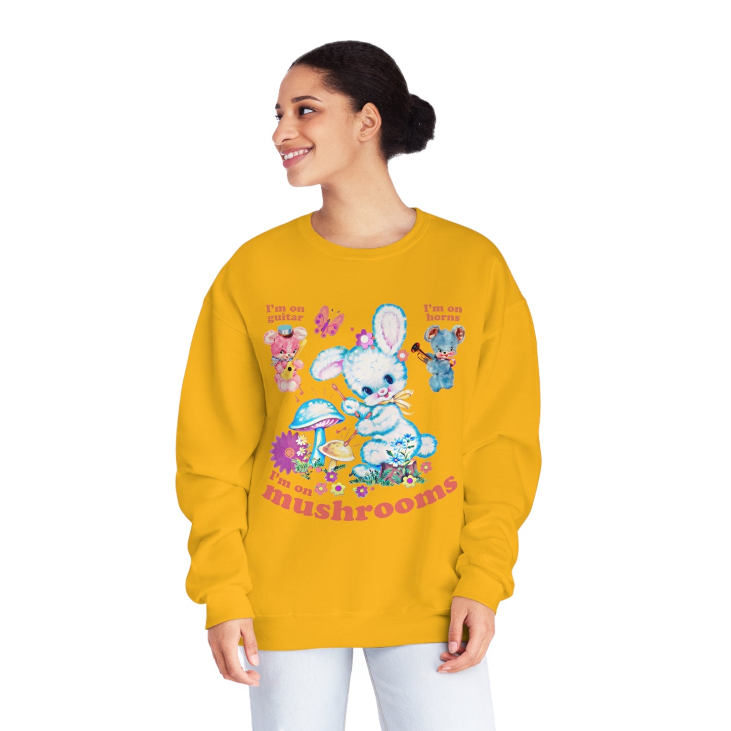 I'm On Mushrooms NuBlend® Crewneck Sweatshirt