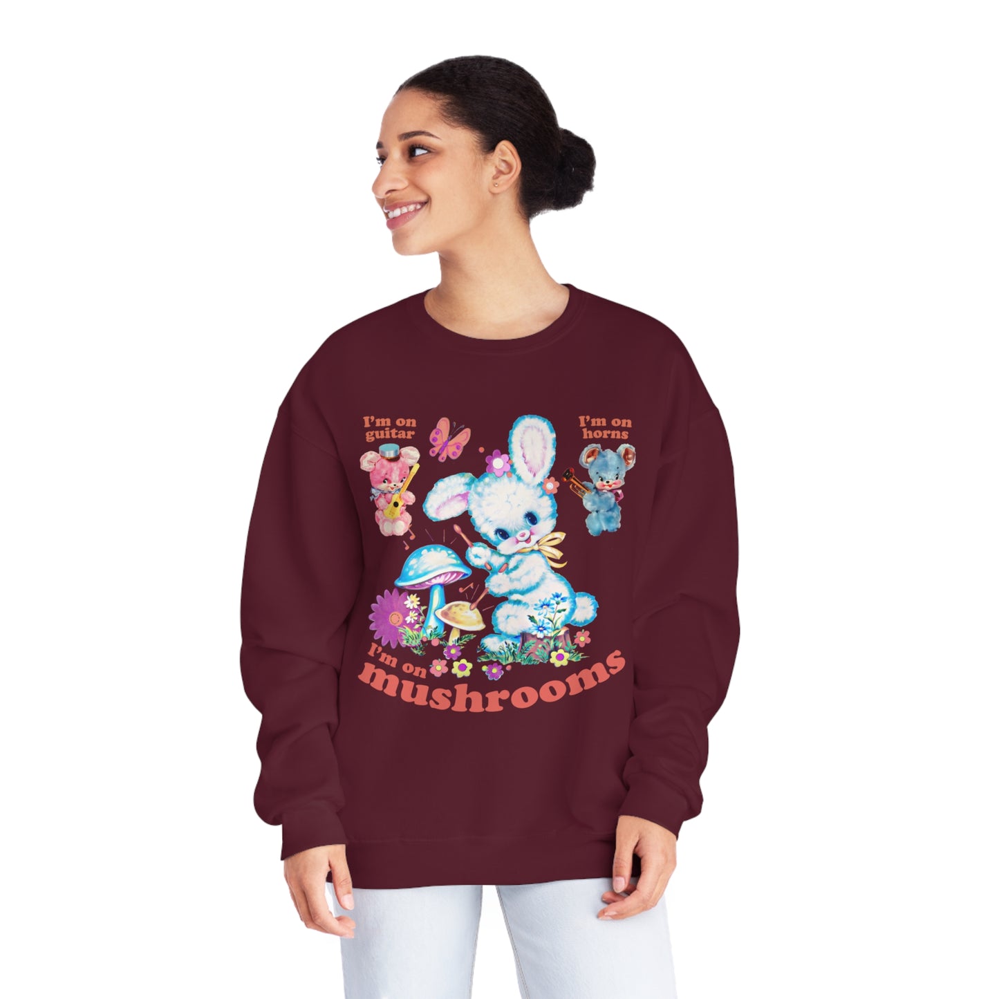 I'm On Mushrooms NuBlend® Crewneck Sweatshirt